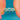 Vintage 9ct Gold Blue Zircon Trilogy Ring