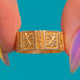 Victorian 18ct Gold Engraved Cigar Band c.1886