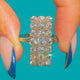 Impressive Art Deco 18ct White Gold Old-Cut Diamond Panel Ring, 1.30cts Diamonds