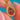 Reverse detail of pear-cut Garnet setting and connecting link