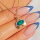 10ct Gold Black Opal Australia Charm