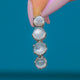 Sterling Silver Moonstone Four Stone Pendant