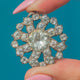 Impressive Georgian Paste Button-Back Cluster Pendant