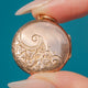 Antique 9ct Gold Engraved Round Locket