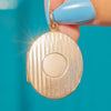 Solid 9ct Gold Engraved Oval Locket c.1919