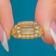 Georgian 15ct Gold Engraved Pearl Mourning Ring