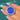 Antique Edwardian Silver Royal Blue Enamel Locket, with 15" Chain