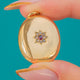 Victorian 18ct Gold Ruby & Diamond Locket