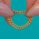 Victorian 15ct Gold Curb Chain Ring – Size H / 3.75
