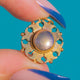 15ct Gold Victorian Domed Centre "Sunflower" Charm