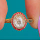 18ct Gold Georgian Garnet Weeping Willow & Urn Mourning Ring c.1776