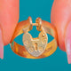 Edwardian 9ct Gold Heart Padlock Ring c.1908