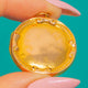 Antique 9ct Gold Round Locket, Embossed Scrolls Border