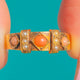 15ct Gold Victorian Coral Pearl Stacking Ring, Hallmarked 1900
