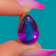 Solid 15ct Gold Victorian Amethyst pendant 6.00ct