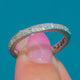 Engraved Art Deco 18ct White Gold Diamond Eternity Ring -SIZE L.5 / US 5.75
