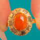 Vintage 14ct Gold Fire Opal Solitaire Ring, 1.41ct