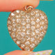 Sparkling Antique Silver Paste Heart Pendant