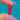 Antique Hot Pink Paste Drop Charm, 9ct Gold Jump Ring