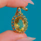 Vintage German 8ct Gold Citrine Pendant