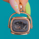 Antique 9ct Gold Cased Triple Sided Spinner Fob Pendant