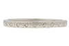 Art Deco Platinum Engraved Band