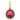 Antique 18ct Gold Bezel-Set Garnet Charm, 1.40ct