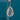 Art Deco Silver Rock Crystal Pear Drop Pendant, 85.86ct