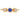 Antique 18ct Gold Sapphire & Old-Mine Cut Diamond Trilogy Ring, 0.50ct.