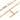 17" 9ct Gold Figaro Albert Chain with T-Bar, 9.6g