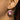 Georgian Silver Pink Foiled Paste Button Earrings