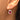 Georgian Pink Foiled Paste Oval Button Earrings, 9ct Gold Hooks