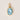 Antique 15ct Gold Aquamarine Charm, 1.14ct
