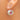 Antique Foiled Pink Paste Button Drop Earrings, 15ct Gold Hooks