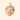 Antique 9ct Gold Peony Diamond Heart Pendant