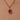 18ct Gold Garnet Bezel Set Round Charm, 1.00ct