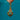 Victorian Turquoise Forget-Me-Not Drop Charm