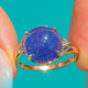 9ct Gold Tanzanite Cabochon Dress Ring 4.05ct
