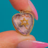 Victorian 15ct Gold Amethyst Pearl Star Heart Pendant