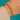 9ct Gold Turquoise Cabochon Curb Bracelet