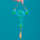 Arts & Crafts Era Blue Enamel Pendant Mississippi Pearl Drop