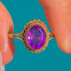 9ct Gold Vintage Amethyst Ring
