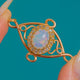 Victorian 18ct Gold Opal & Diamond Pendant