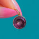 Dainty Antique Georgian Foiled Amethyst Charm